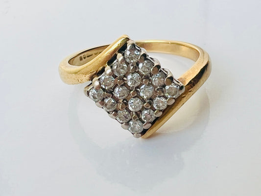 Vintage 18ct Gold Diamond Ring