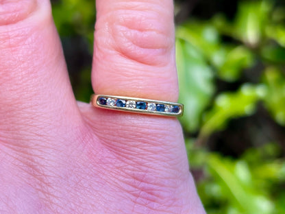 18ct Gold Sapphire & Diamond Ring