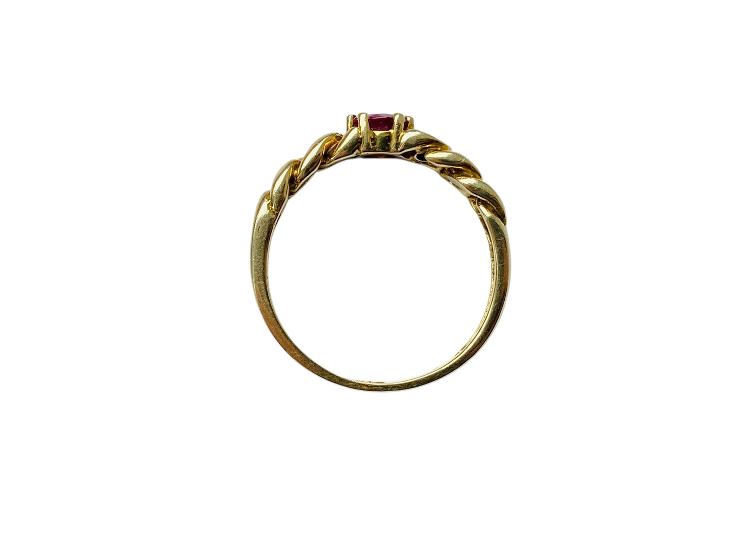 14ct Gold Ruby & Diamond Ring
