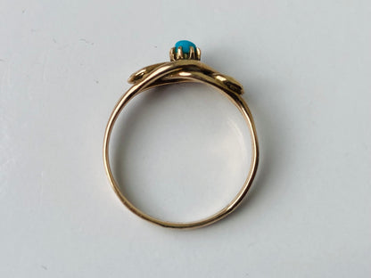 Antique 9ct Gold Turquoise Ring