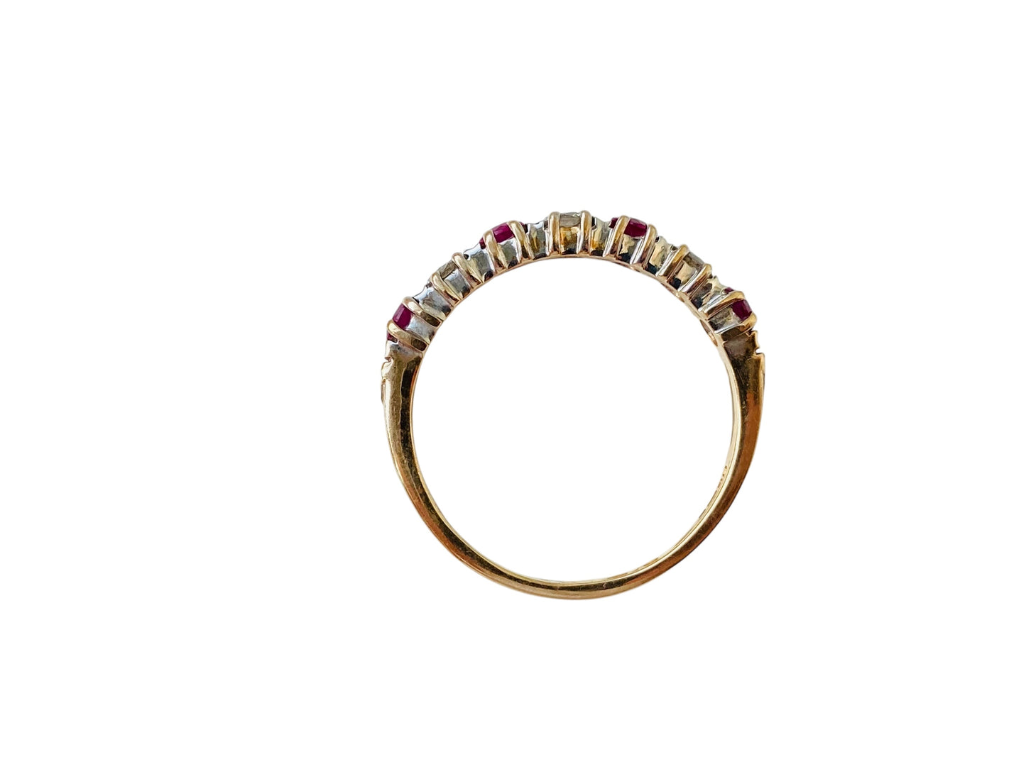 9ct Gold Ruby & Diamond Ring
