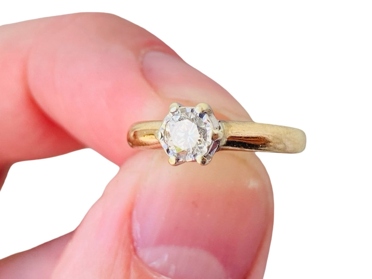9ct Gold Diamond 0.30ct Solitaire Ring