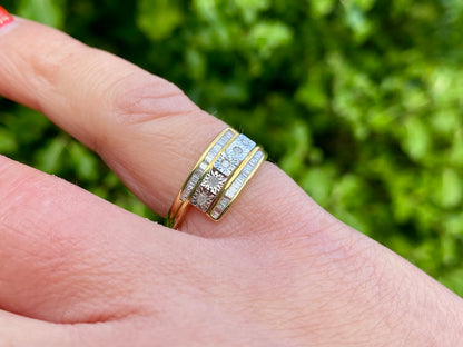 9ct Gold Diamond Ring