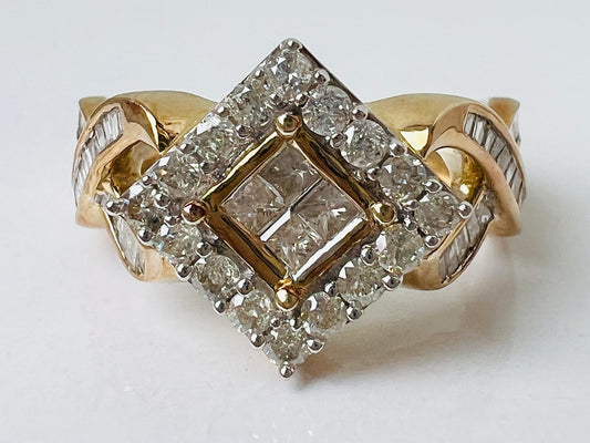 9ct Gold Diamond Ring