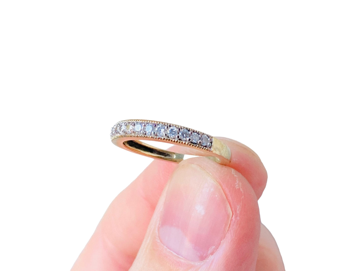 9ct Gold Diamond Band Ring