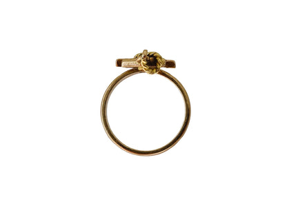 Vintage 9ct Gold Diamond Anchor Ring