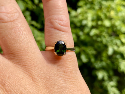9ct Gold Diopside Ring