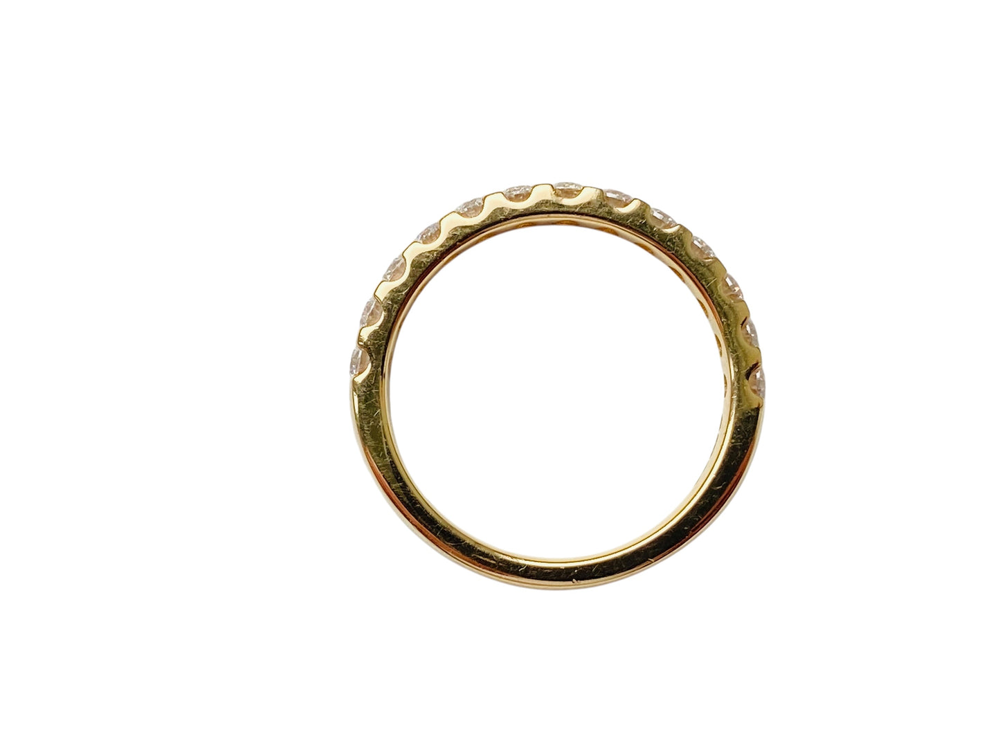 18ct Gold Half Band Diamond Ring