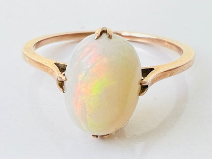 Antique 9ct Gold Opal Ring