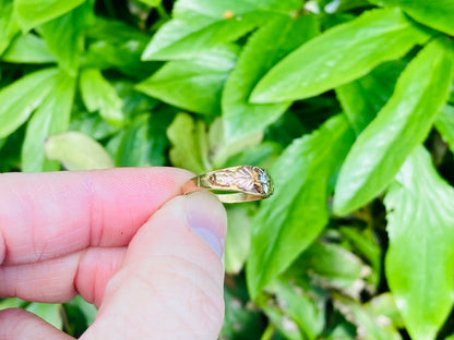 10ct Gold Diamond Grape & Leaf Ring