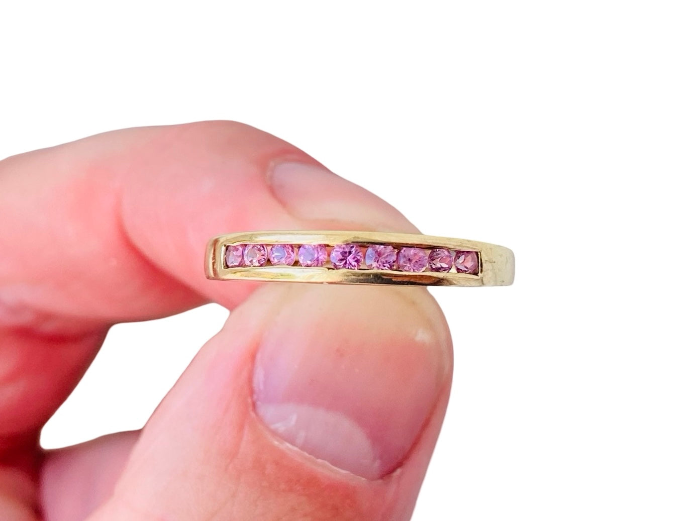 9ct Gold Pink Sapphire Ring