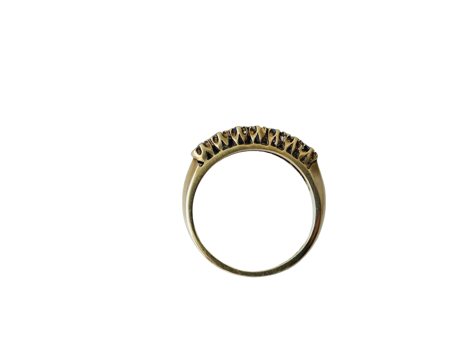 Vintage 9ct Gold Sapphire & Diamond Ring