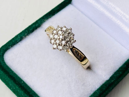 Vintage 9ct Gold Diamond Ring