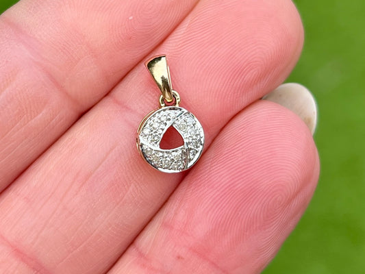 9ct Gold Diamond Pendant