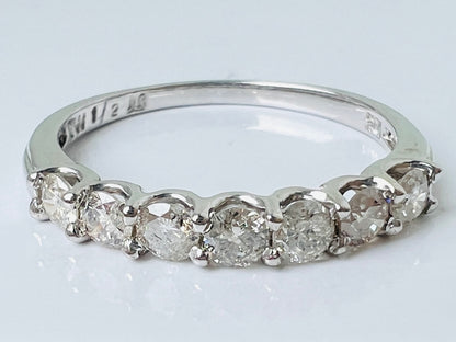 10ct Gold 0.50ct Seven-Stone Diamond Ring