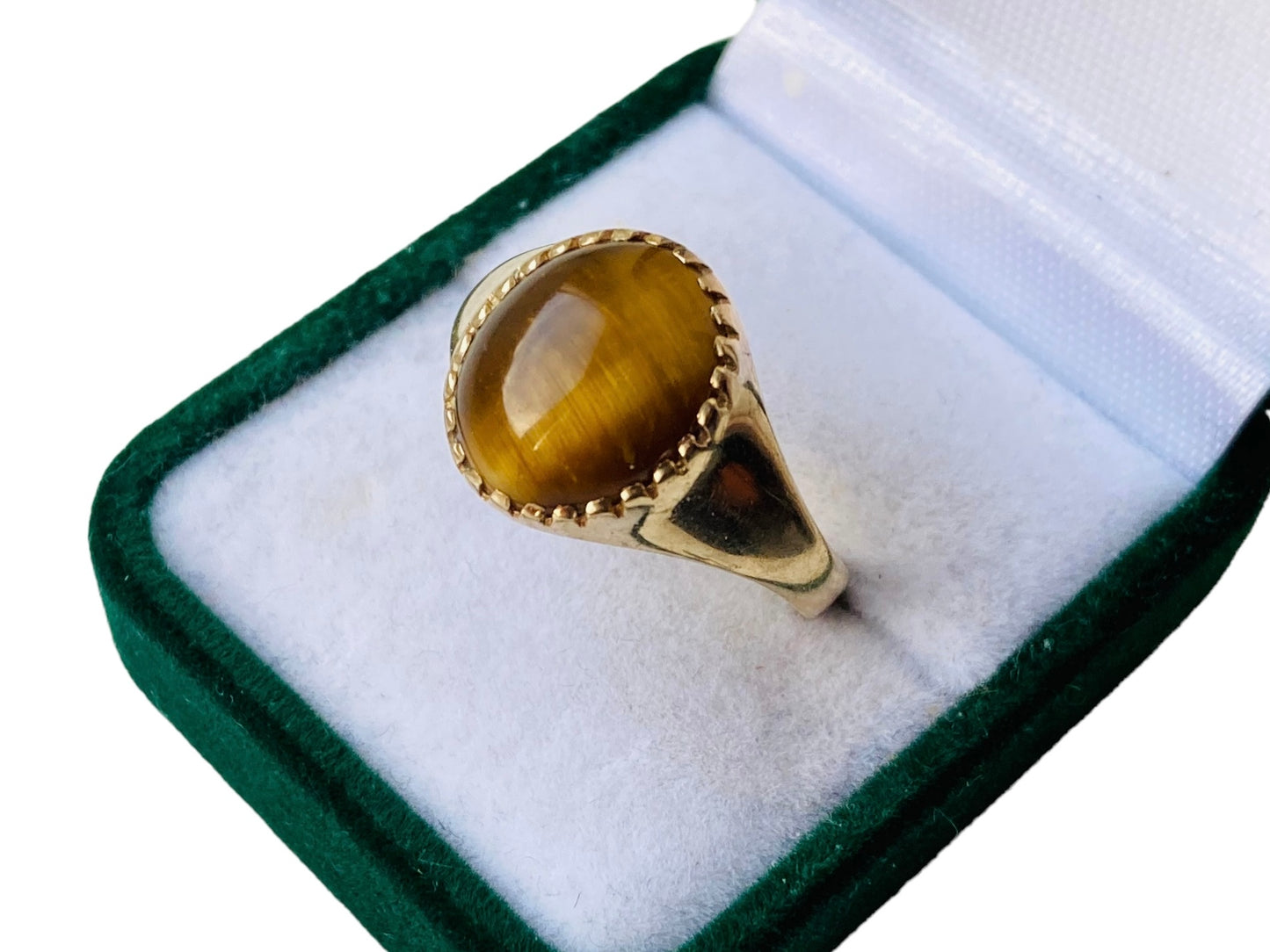 9ct Gold Tigers Eye Ring