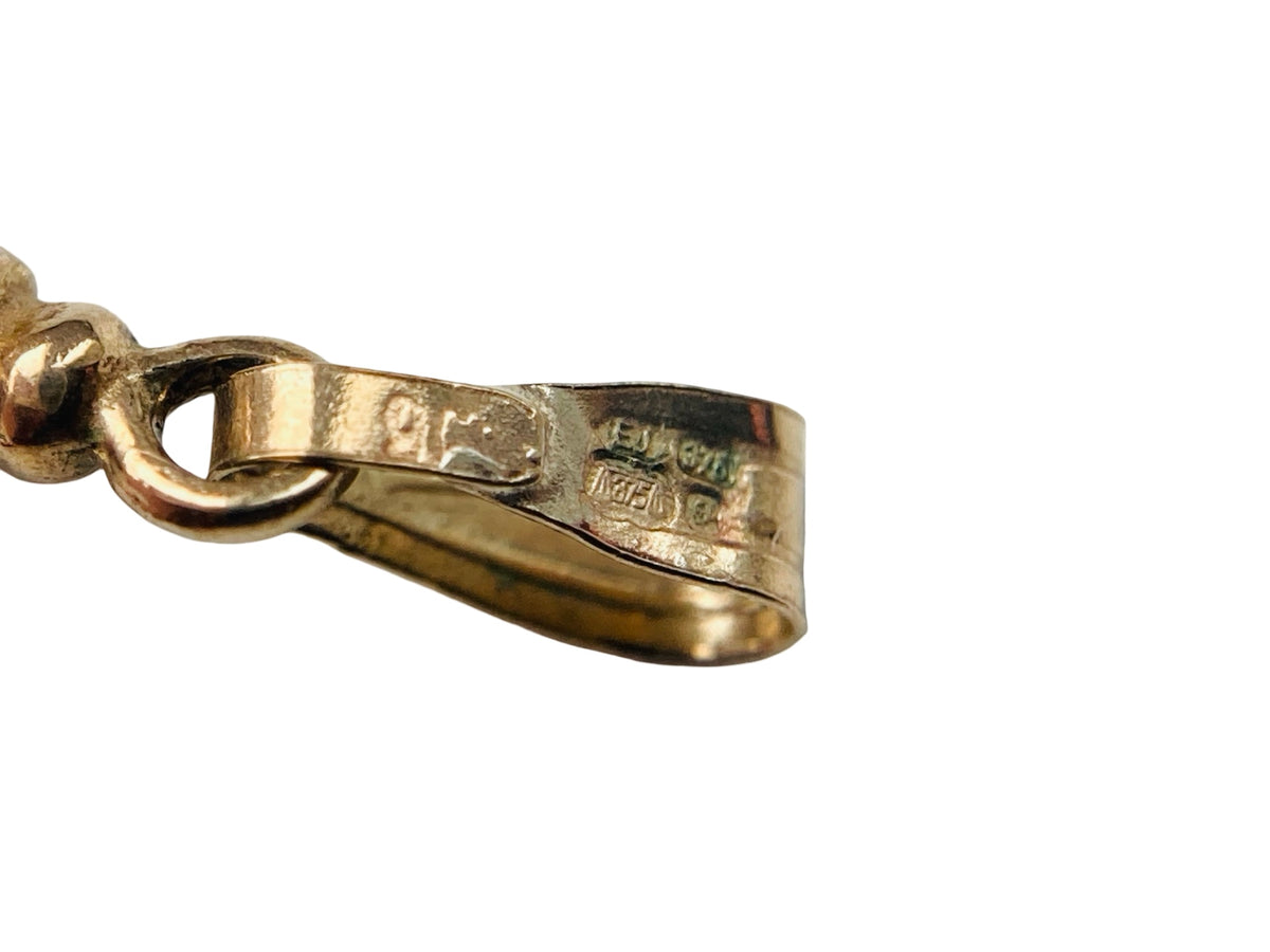9ct Gold Articulated Clown Pendant