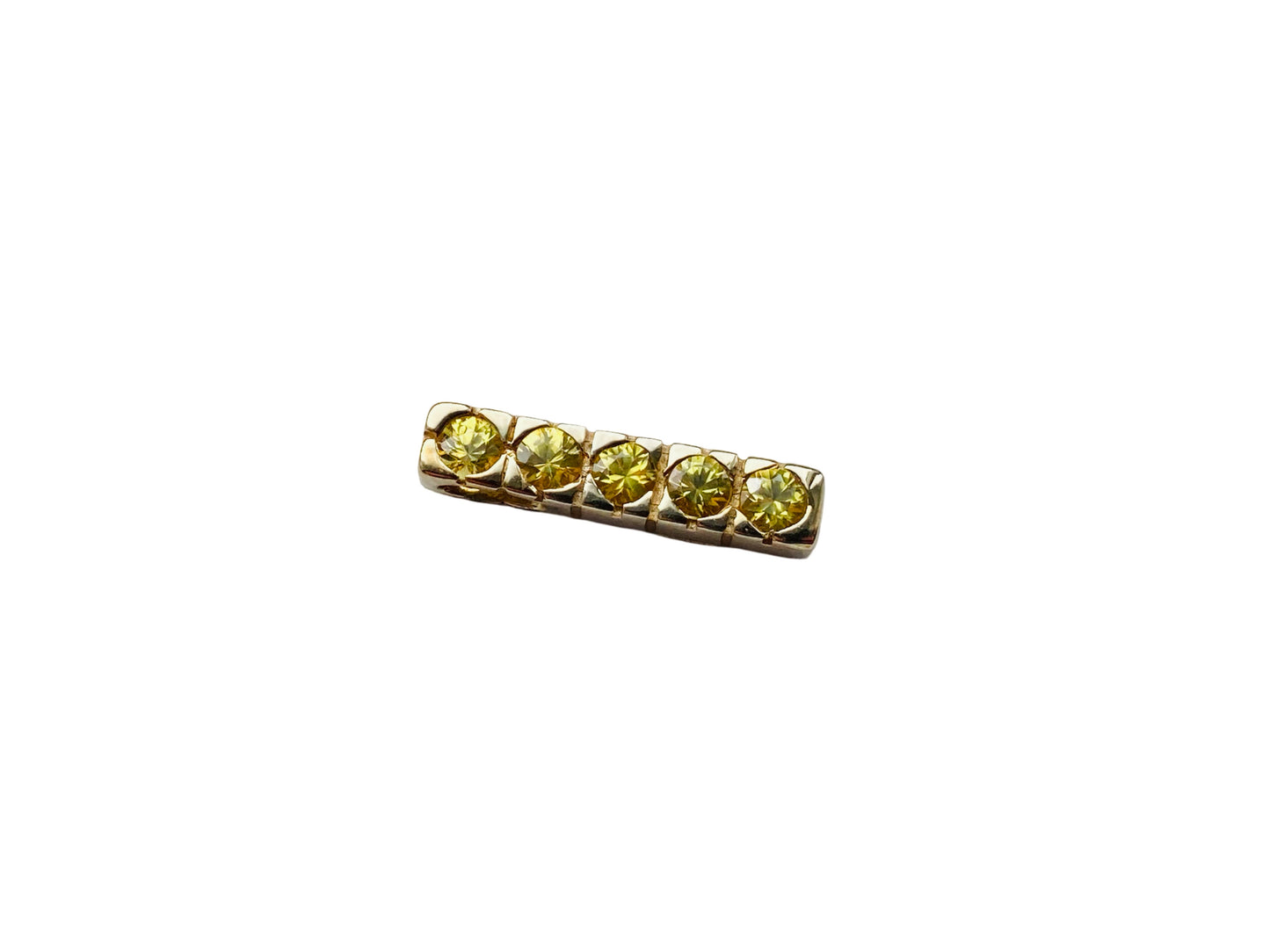 9ct Gold Yellow Sapphire Pendant