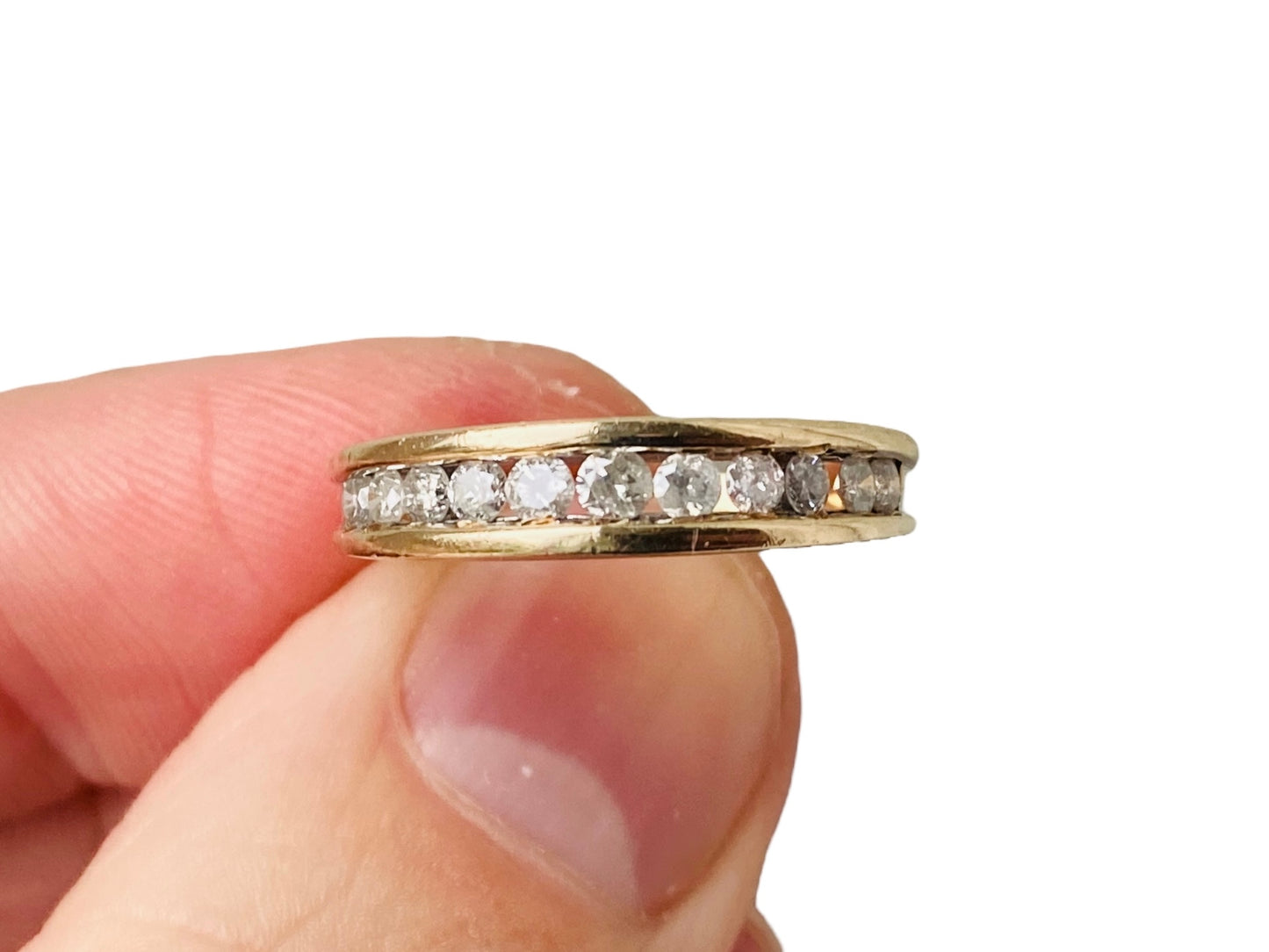 9ct Gold Eleven-Stone 0.50ct Diamond Ring