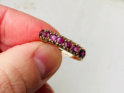 Vintage 9ct Gold Ruby Ring