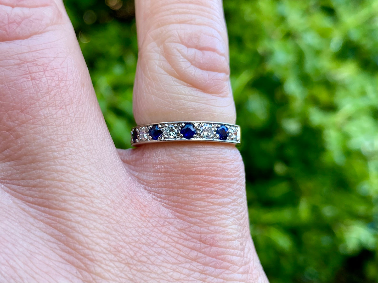 Vintage 18ct Gold Sapphire & Diamond Ring