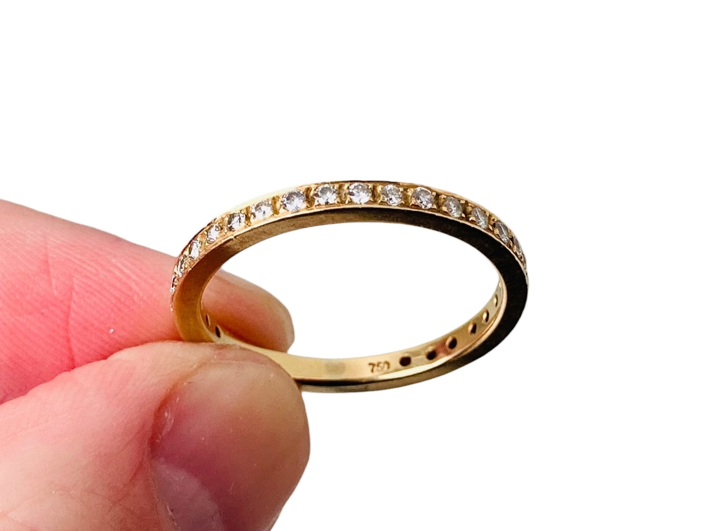 18ct Gold Diamond Band Ring