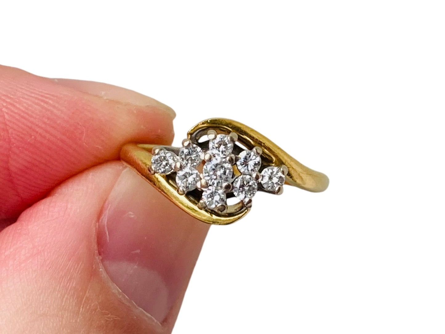 Vintage 18ct Gold Diamond Ring