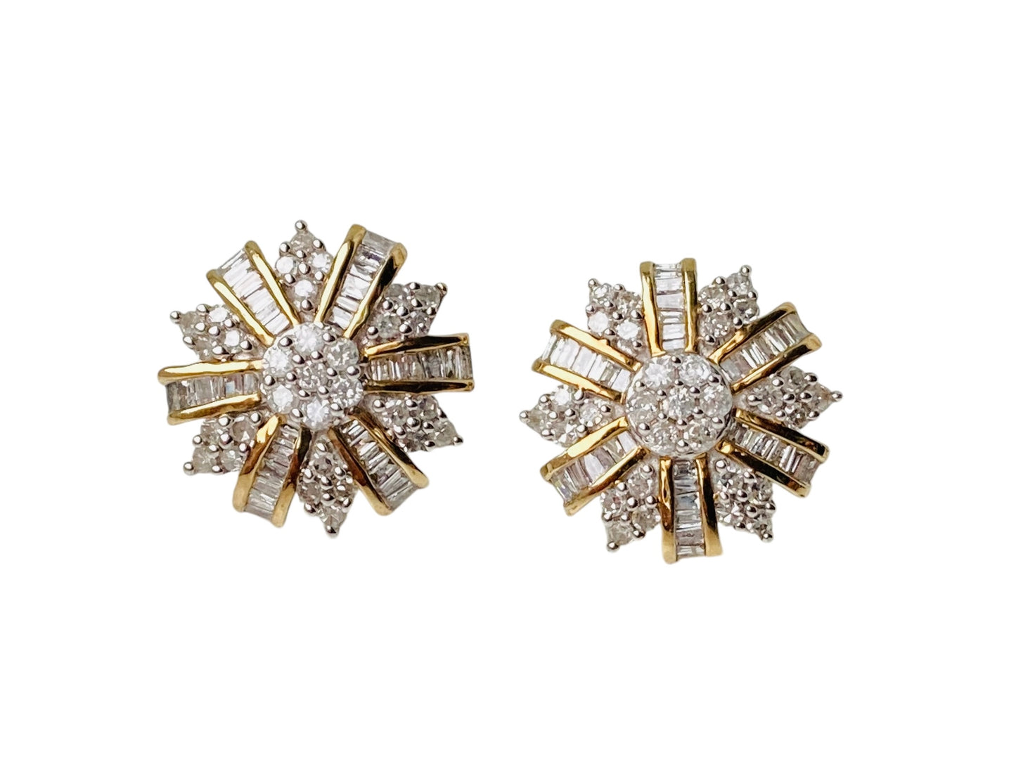 9ct Gold Diamond Earrings