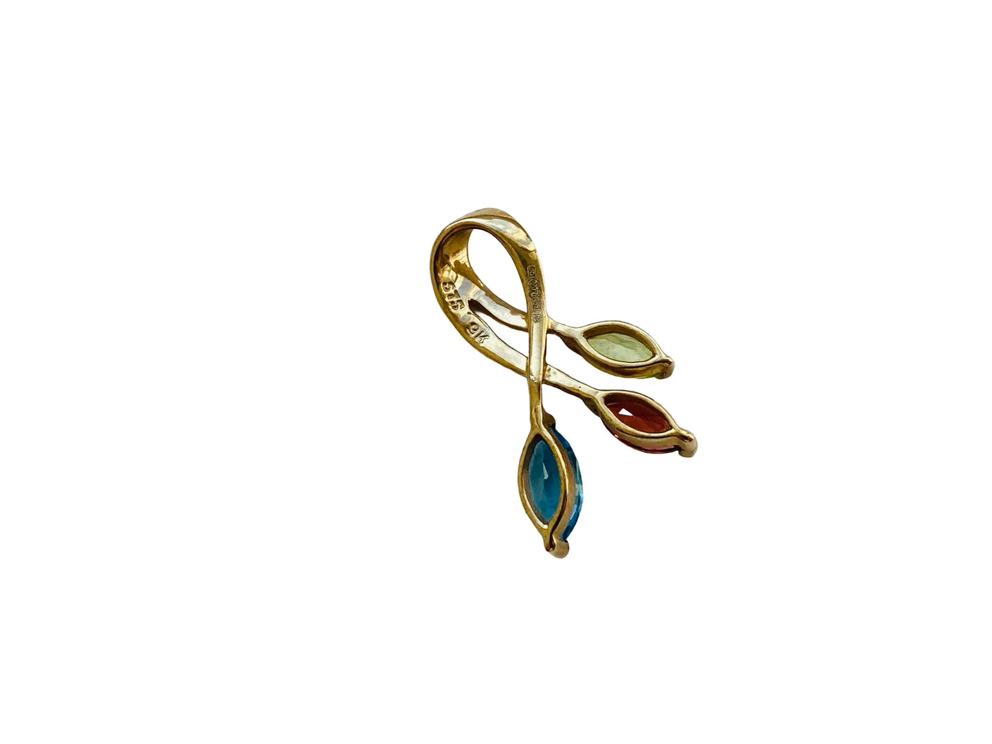 9ct Gold Multi-Gemstone Pendant