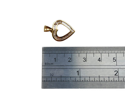 14ct Gold Diamond Heart Pendant