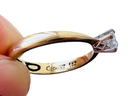 9ct Gold Clogau Diamond Ring
