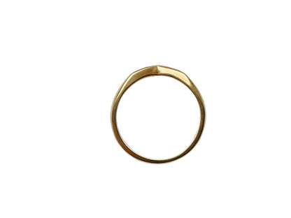 Vintage 9ct Gold Diamond Wishbone Ring