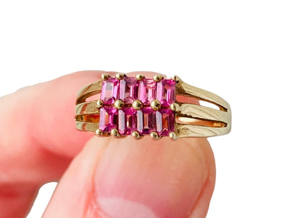 9ct Gold Pink Tourmaline Ring