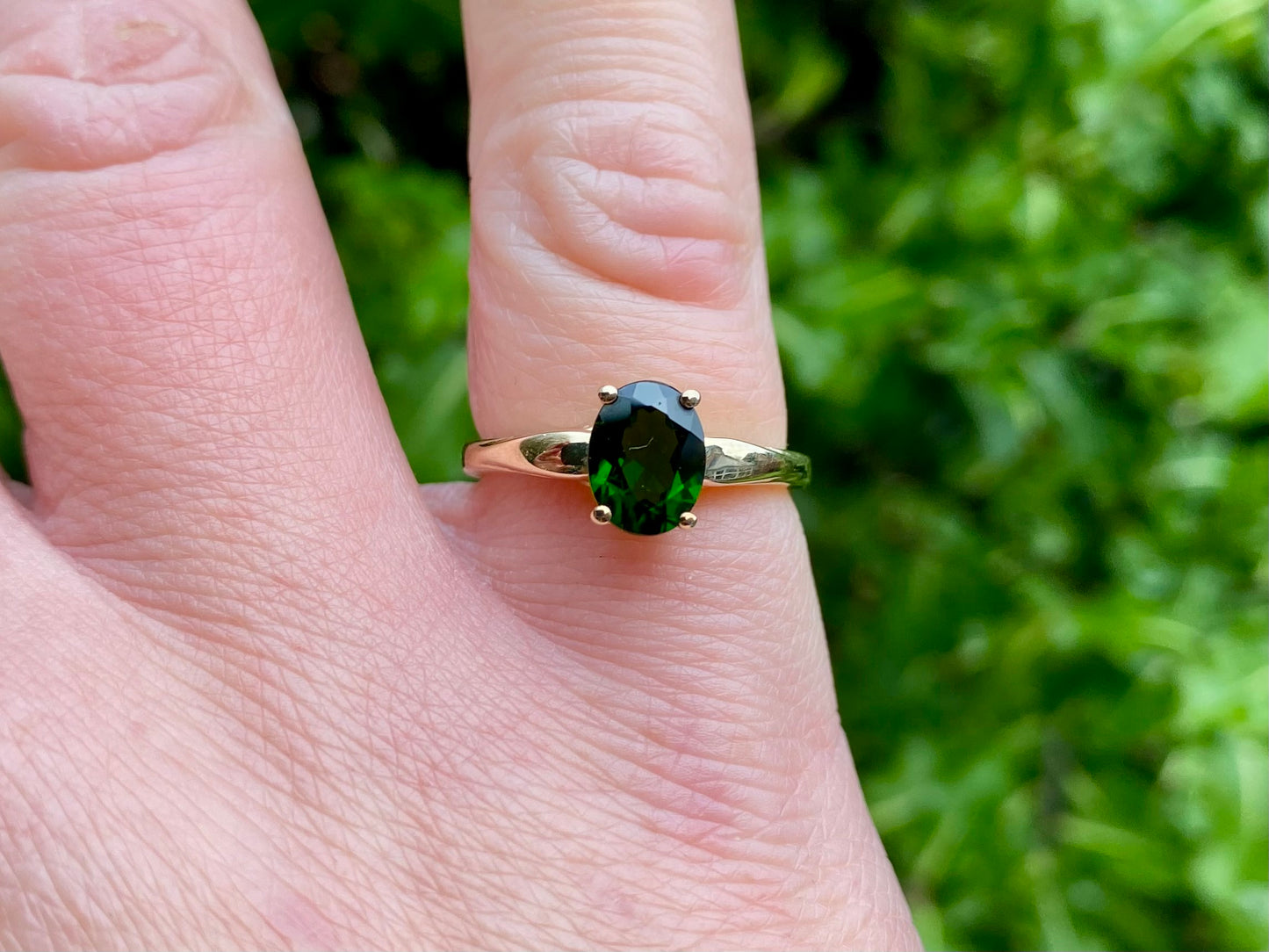 9ct Gold Diopside Ring