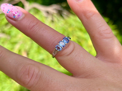 9ct Gold Tanzanite & Diamond Ring