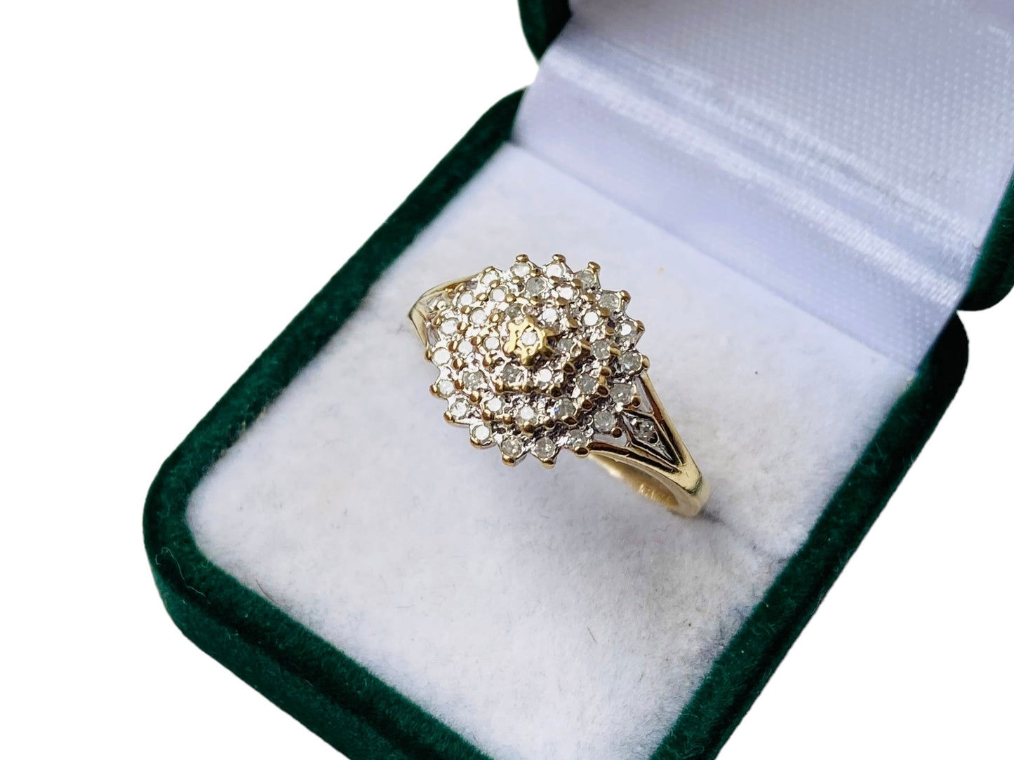 9ct Gold Diamond Cluster Ring