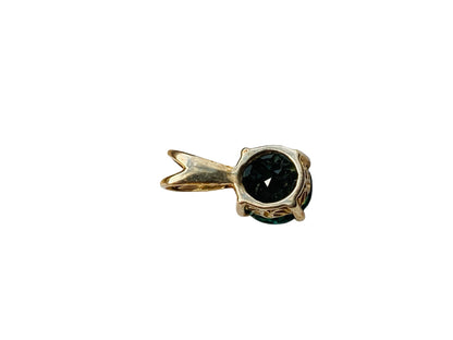9ct Gold Tourmaline & Diamond Pendant