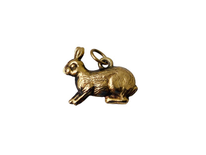 Vintage 9ct Gold Rabbit Pendant or Charm