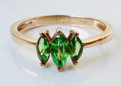 9ct Gold Tsavorite Garnet Ring