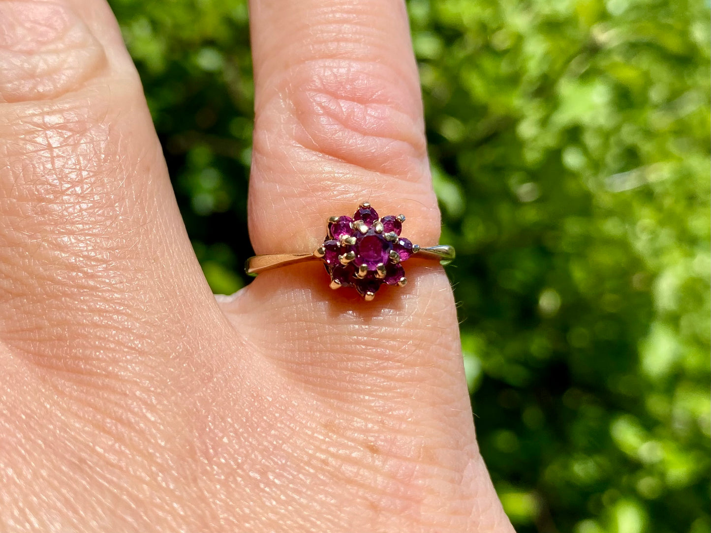 Vintage 9ct Gold Ruby Ring