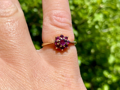 Vintage 9ct Gold Ruby Ring