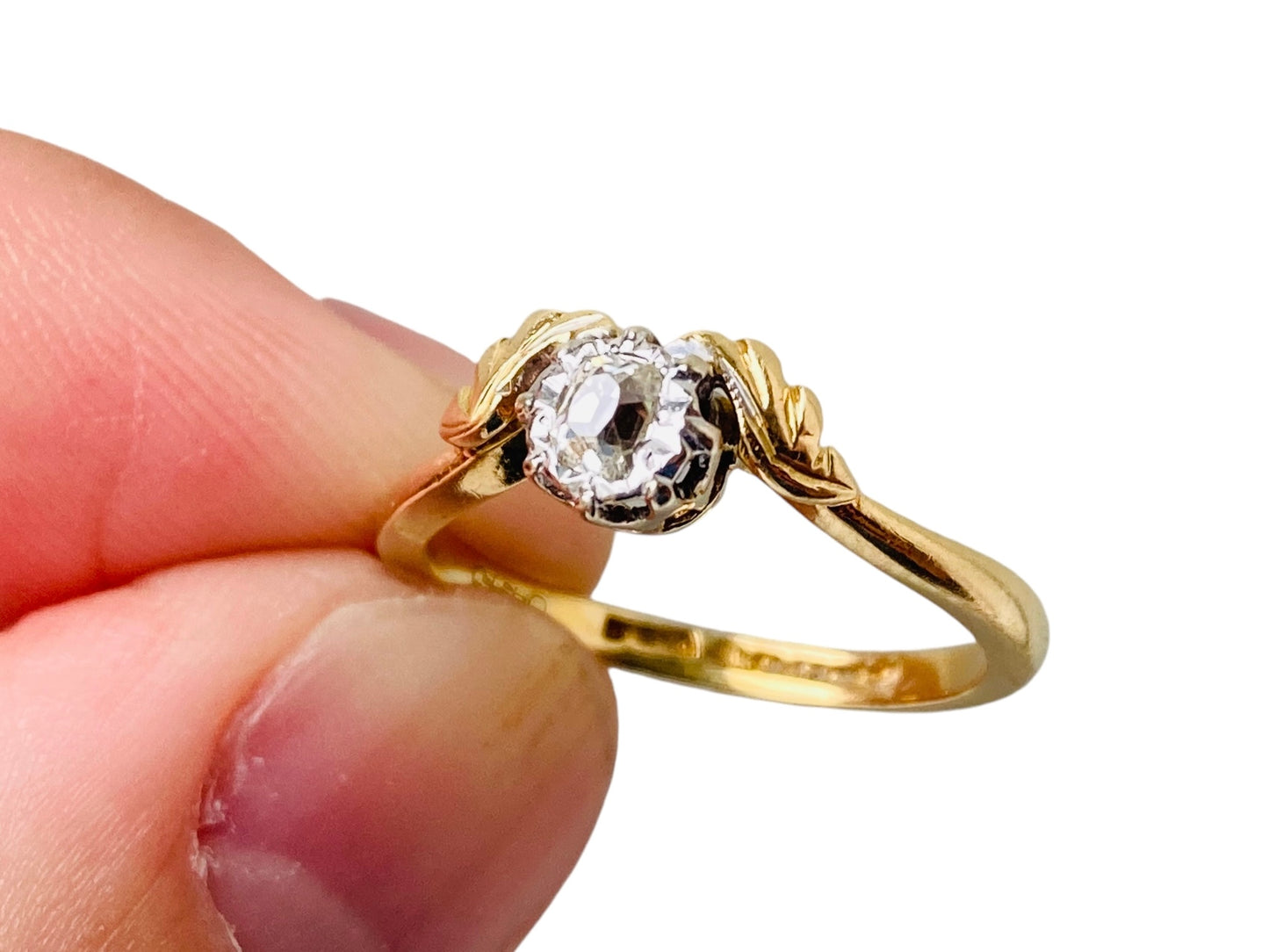 Antique 18ct Gold Diamond Ring