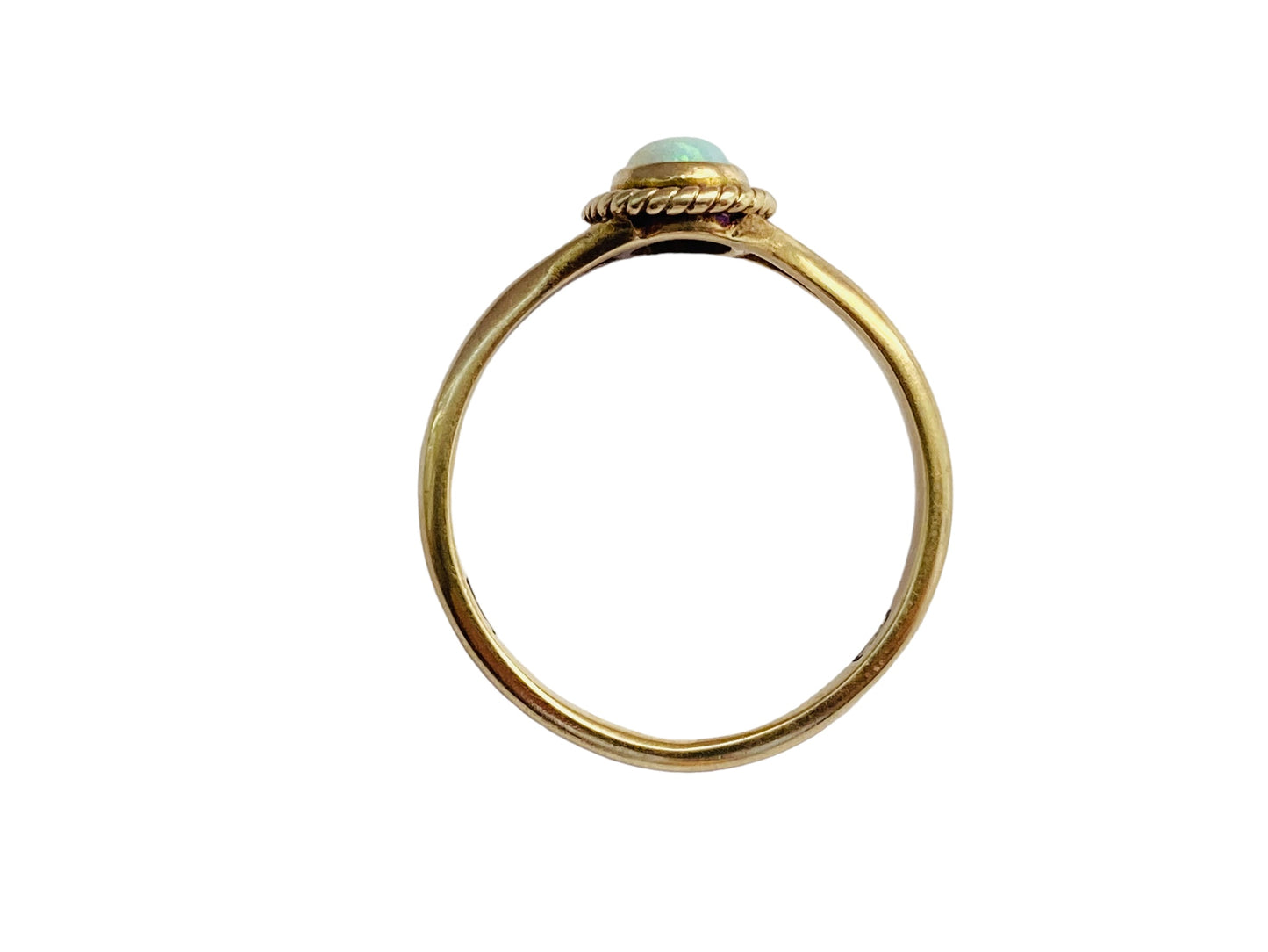 Antique 9ct Gold Opal Ring