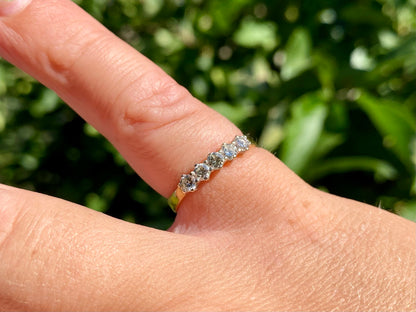 Vintage 18ct Gold Five-Stone Diamond Ring