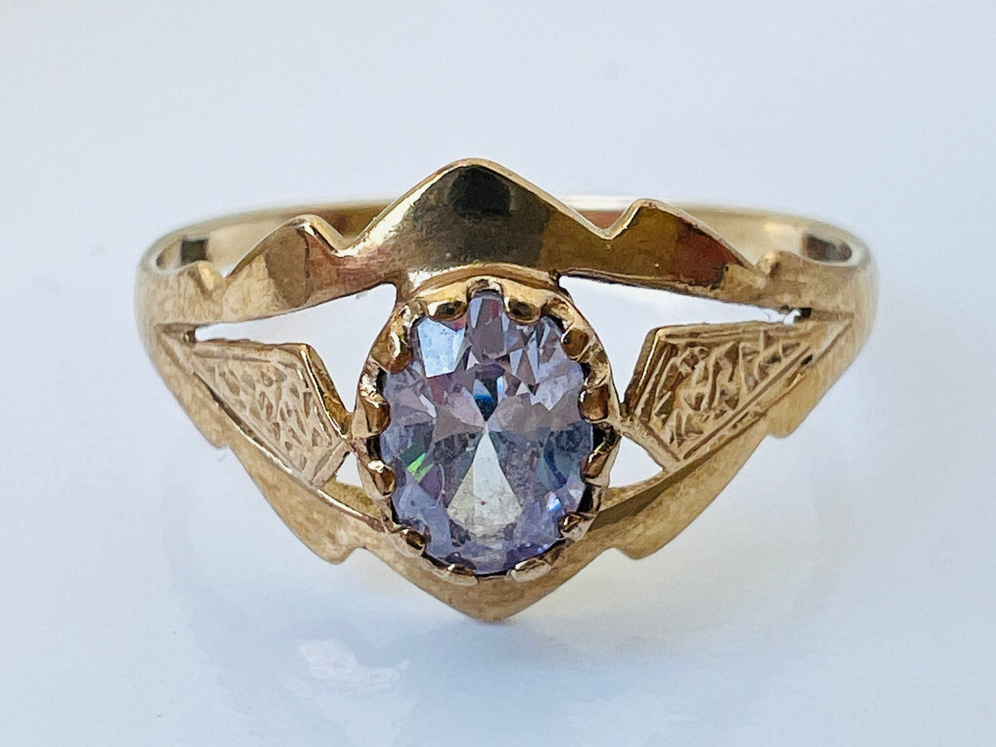 Vintage 9ct Gold Amethyst Ring