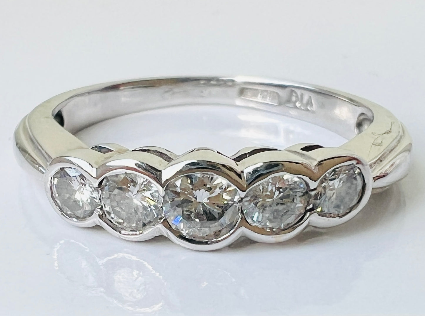 Vintage 18ct Gold Five-Stone Diamond Ring