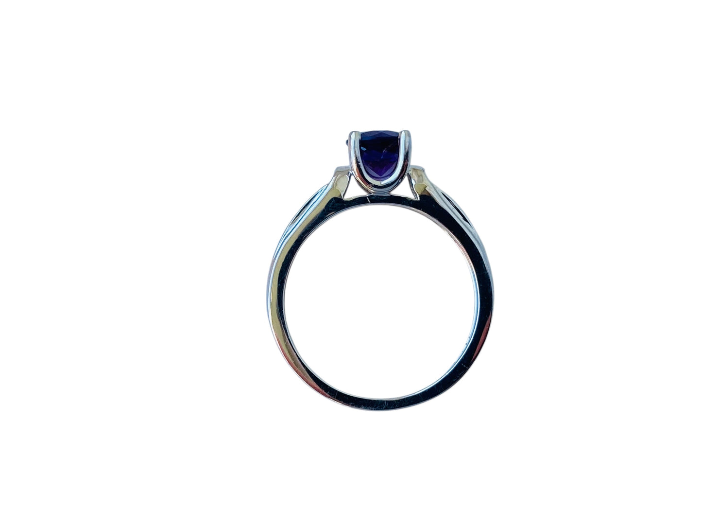 9ct Gold Amethyst & Diamond Ring