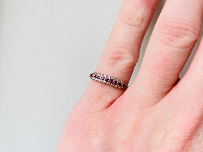 9ct Gold Ruby & Diamond Ring