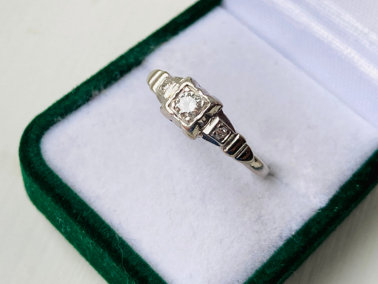 Antique 18ct Gold Diamond Ring