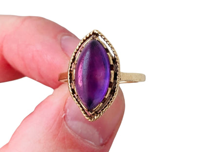 Vintage 9ct Gold Amethyst Ring